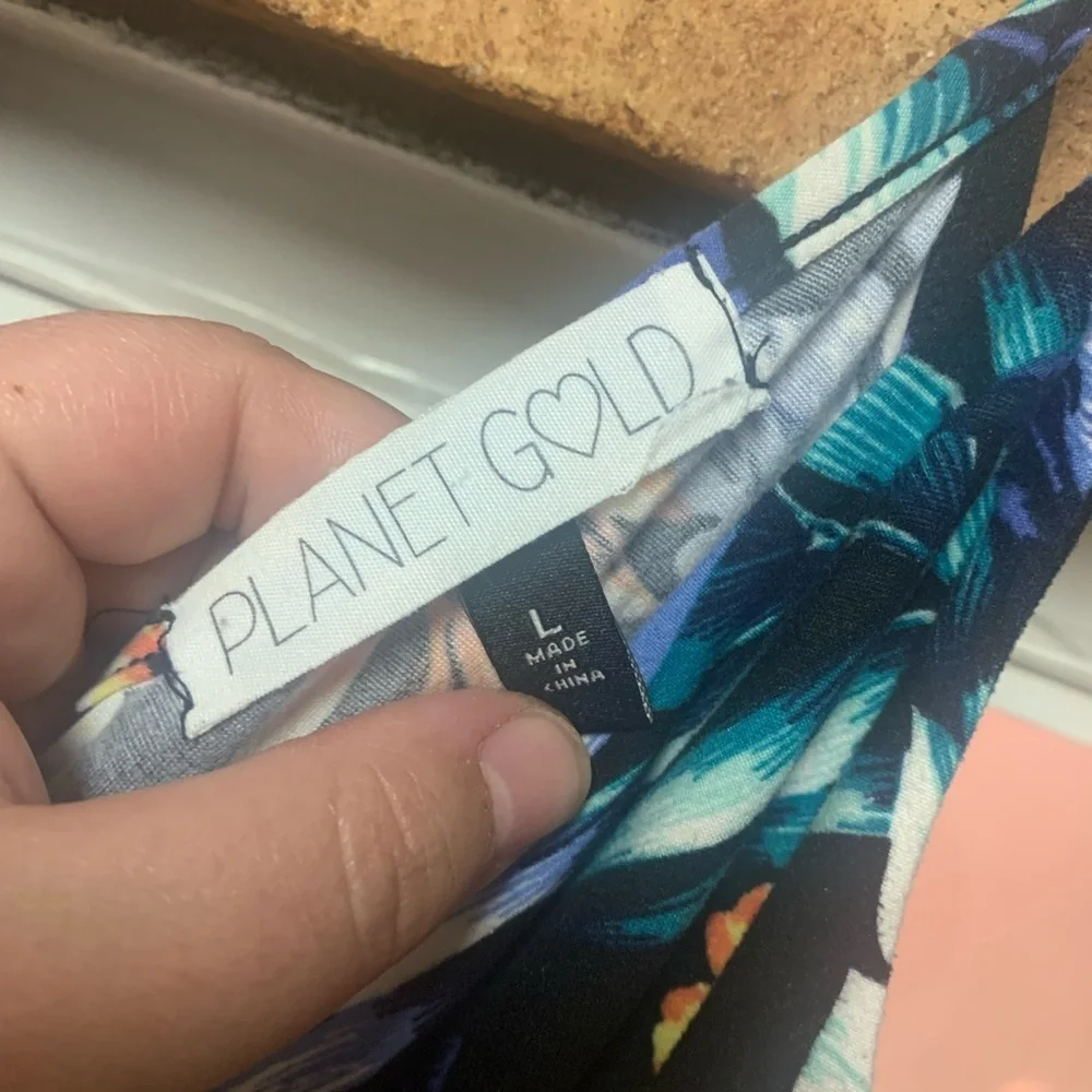 Planet Gold Floral Jumpsuit - Picture 3 of 3